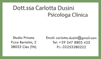 Dott Ssa Carlotta Dusini Psicologa E Psicoterapeuta